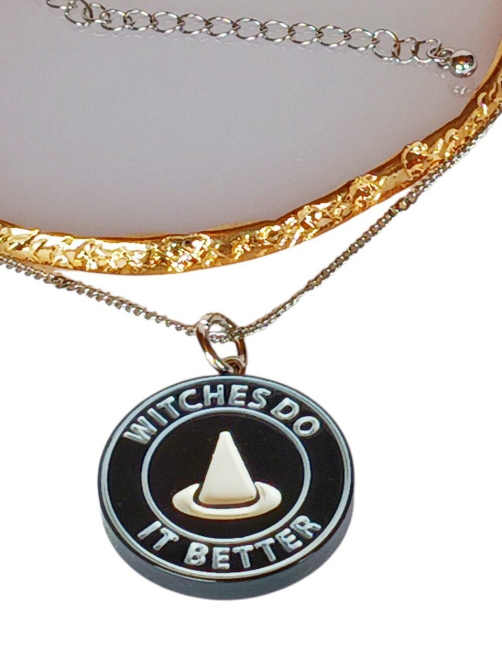 Medallion Choker Necklace Witches Do It Better Witchy Goth Whimyigoth 90s Grunge